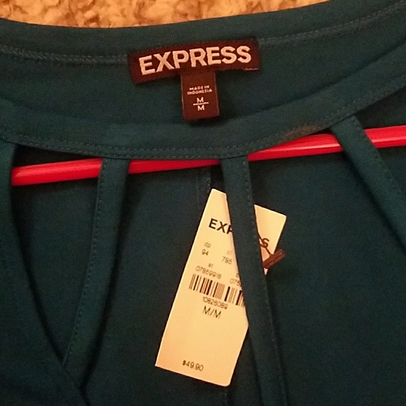 Express electric blue dress. - Picture 3 of 4